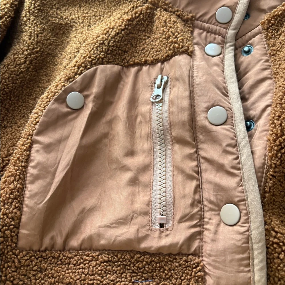 Warm Brown Teddy Jacket - Picture 3 of 8
